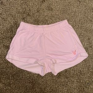 Light pink playboy cotton shorts